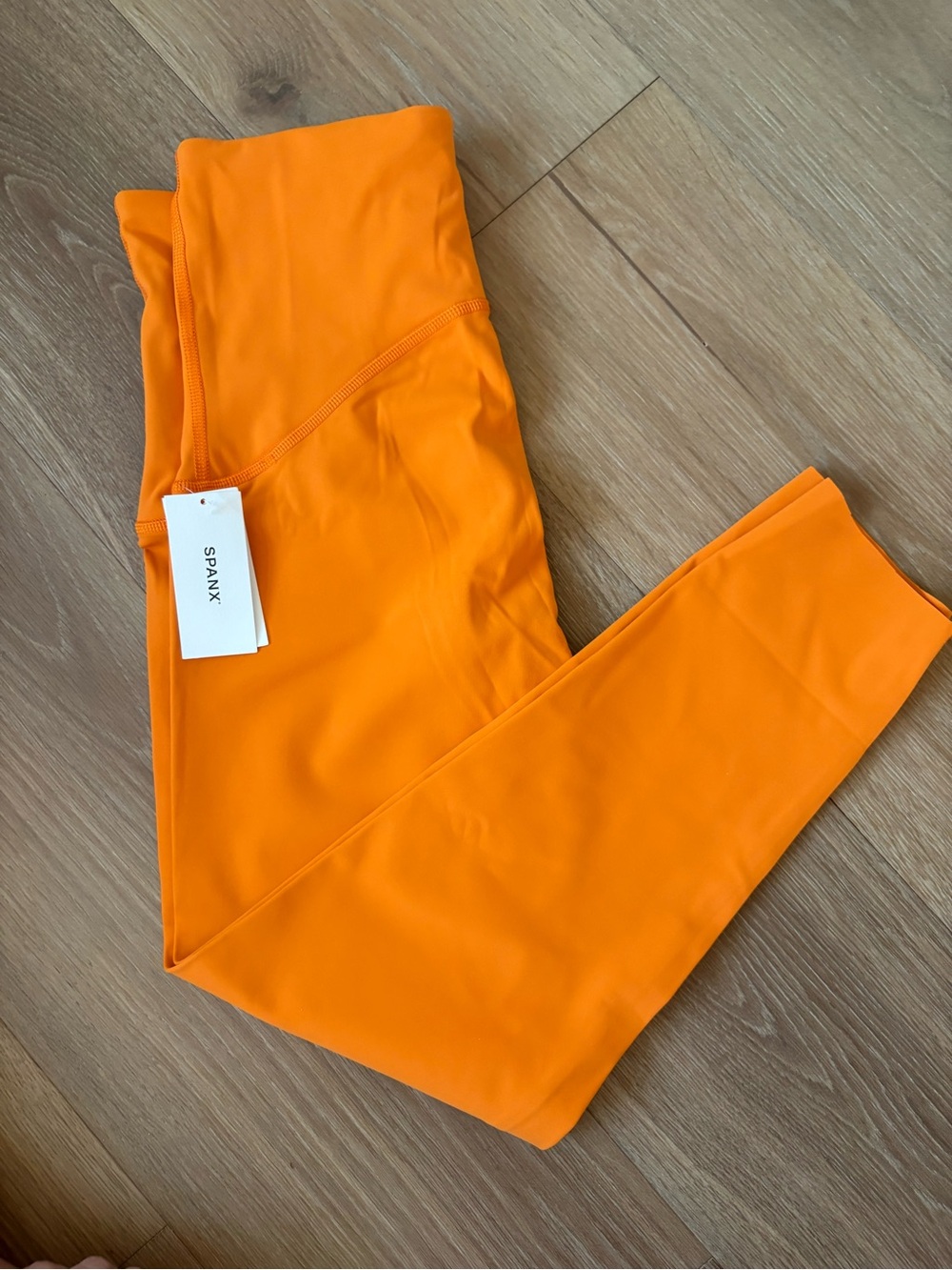 SPANX Orange High-Rise Performance Leggings